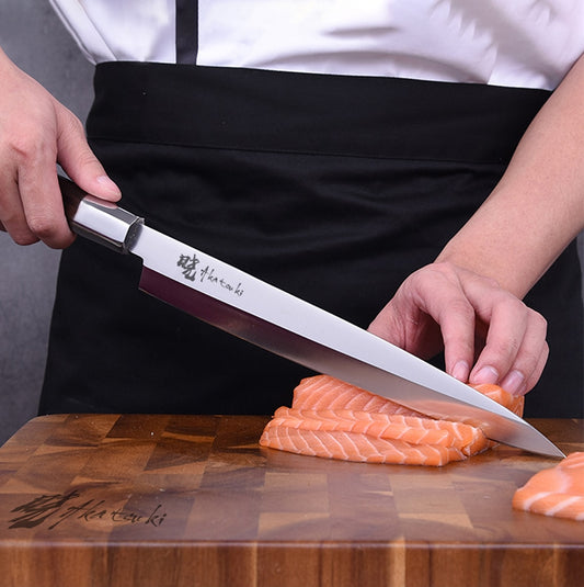 Superior Japanese High Carbon Steel Sushi Sashimi Knife
